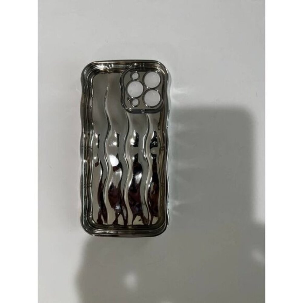 iPhone 13 Pro Max Casing Water Ripple Pattern Curly Wave Frame iPhone Case - Picture 4 of 4